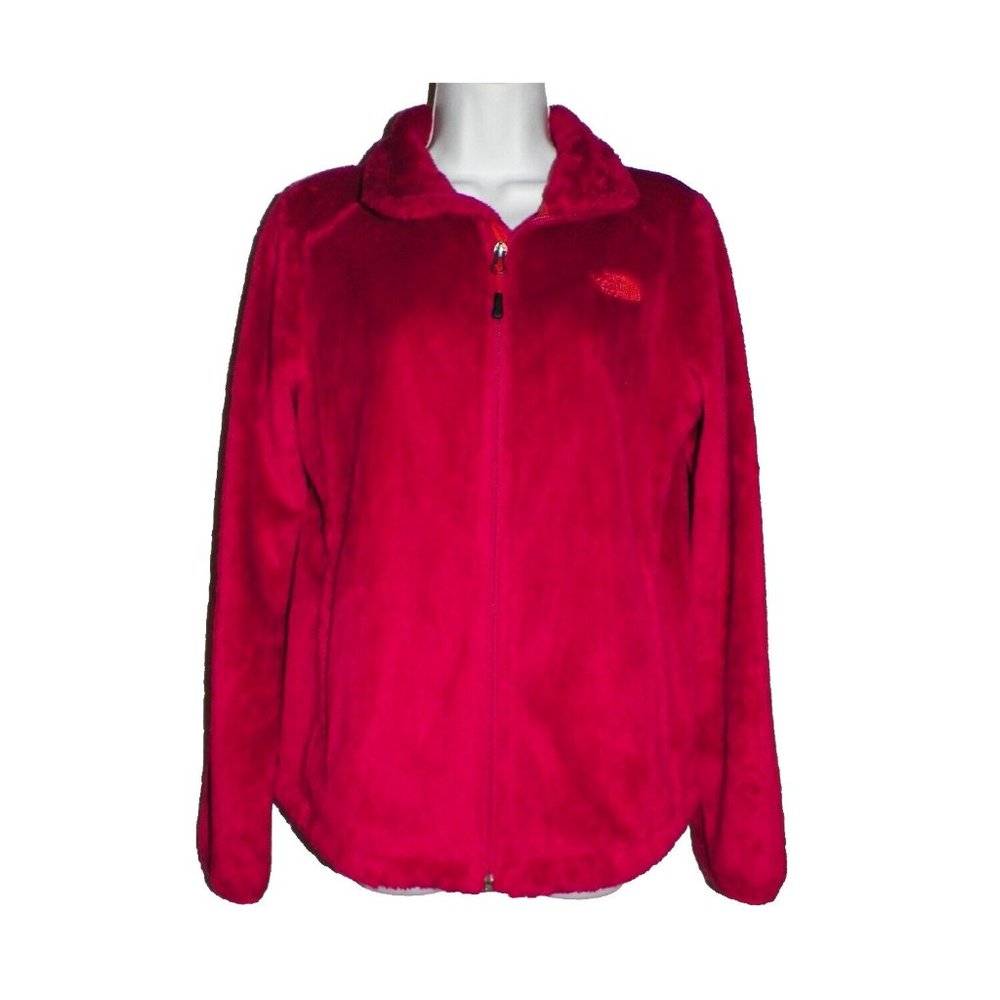Women's M The North Face Osito Fleece Jacket Coat Fushia Pink C782 Silky Plush